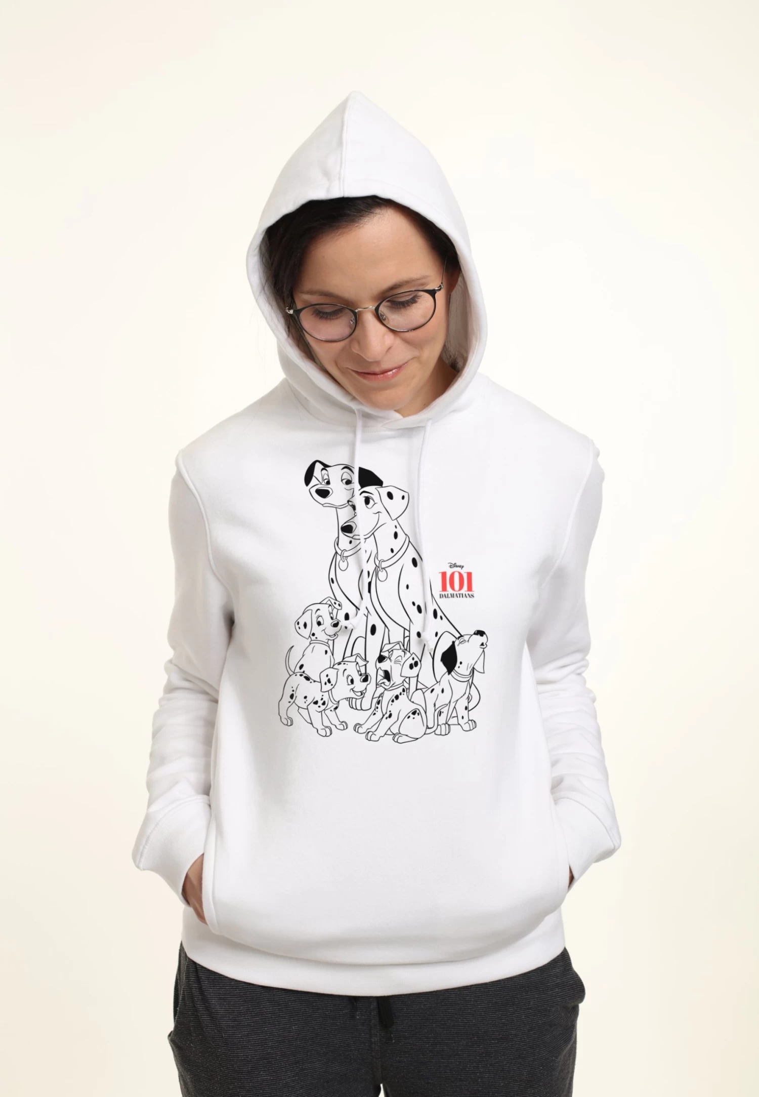 Disney 101 Dalmatians Dog Pile - Hoodie - White 3 Disney 101 Dalmatians Dog Pile - Hoodie - White - Afbeelding 3