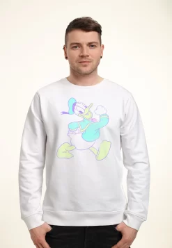 Disney Mickey Classic Neon Donald - Sweater - White