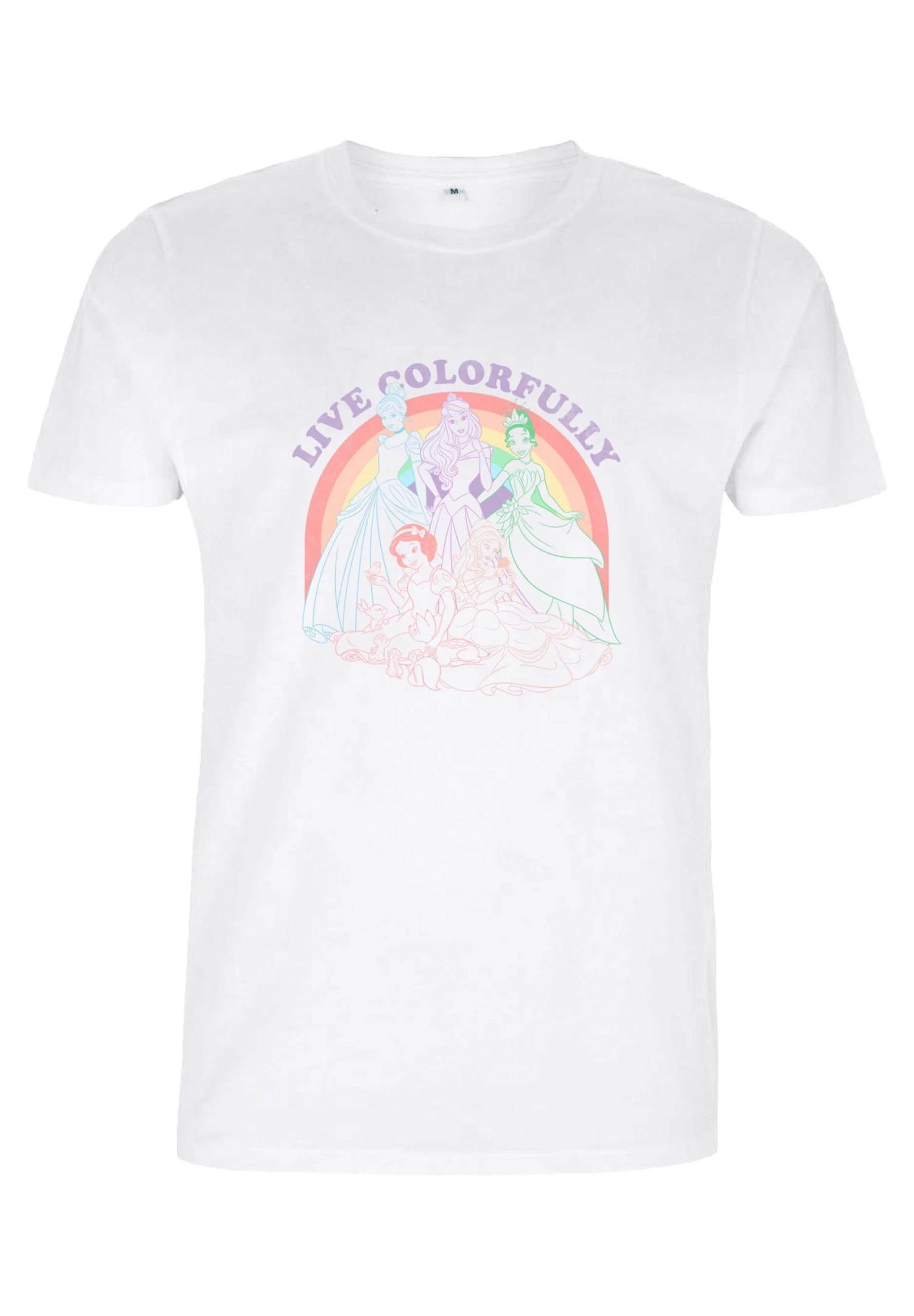 Disney Princesses Rainbow Princess - T-Shirt Print - White 5 Disney Princesses Rainbow Princess - T-Shirt Print - White - Afbeelding 5