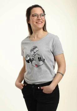 Disney Classic Mickey Comic Mouse - T-Shirt Print - Heather Grey -Disney 9f57baed606d4c8c85823dd7c2a0bb18