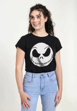 Disney Nightmare Before Christmas Big Face Jack - T-Shirt Print - Black -Disney a153d65fa70144a093f1590619968280