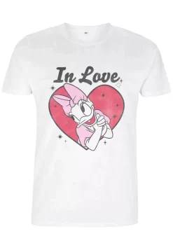 Disney Mickey Classic In Love Daisy Unisex - T-Shirt Print - White -Disney a21488a24bdb46ab84e8ea0e8aa9385f scaled