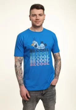 Disney Frozen 2 Olaf Be Cool - T-Shirt Print - Bright Blue