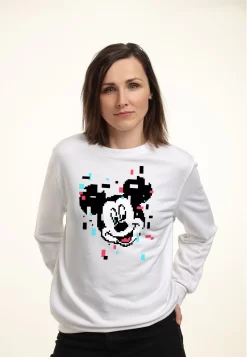 Disney Mickey Mouse Pixel Mickey - Sweater - White