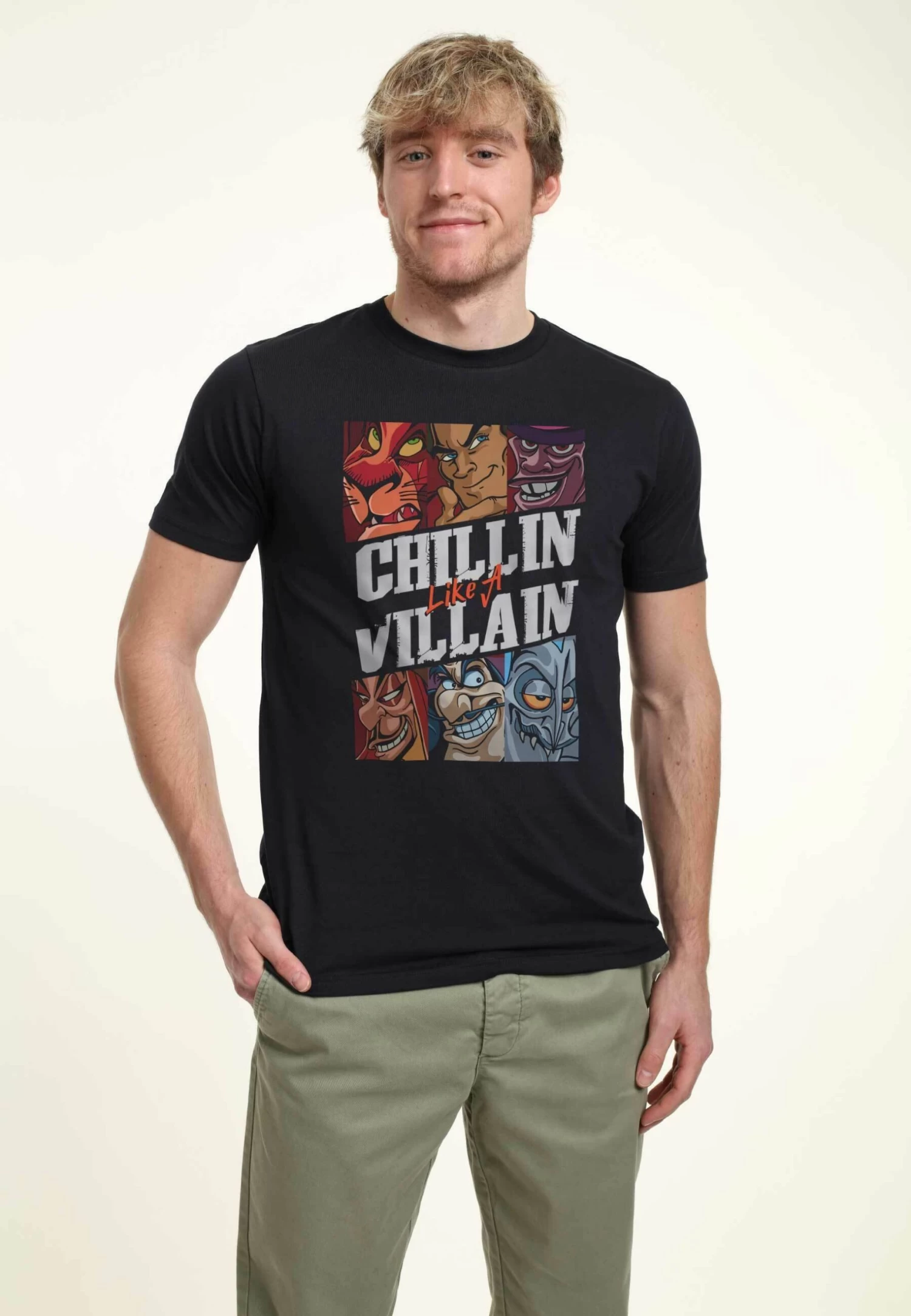 Disney Villains Villains Chills Unisex - T-Shirt Print - Navy Blue 3 Disney Villains Villains Chills Unisex - T-Shirt Print - Navy Blue - Afbeelding 3