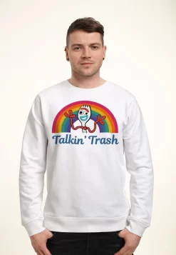 Disney Pixar Toy Story 4 Talkin Trash - Sweater - White