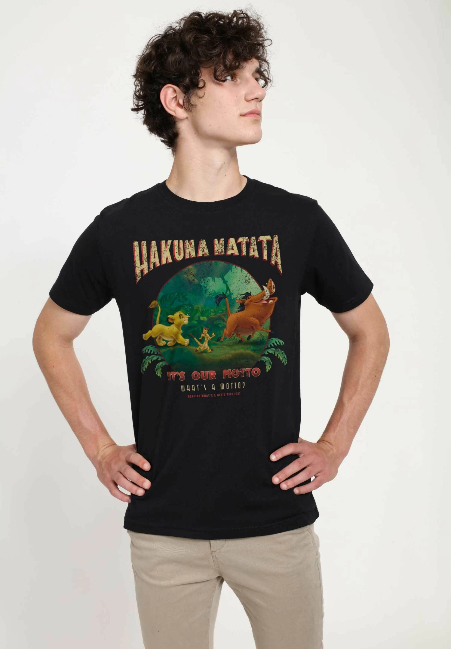 Disney The Lion King Tommy Matata Unisex - T-Shirt Print - Black 3 Disney The Lion King Tommy Matata Unisex - T-Shirt Print - Black - Afbeelding 3