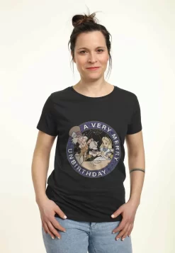 Disney Alice In Wonderland- T-Shirt Print - Black