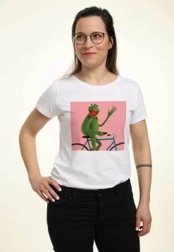Disney Muppets Biking Kermit - T-Shirt Print - White -Disney b238c30672ba4e1f84d7238e9458d881 scaled