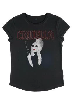 Disney Dnca Cruella Rock T - T-Shirt Print - Black -Disney b246f3feaa394be997cbbd3da1e742d5