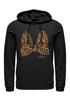 Disney Mickey Classic Animal Print Bow - Hoodie - Black