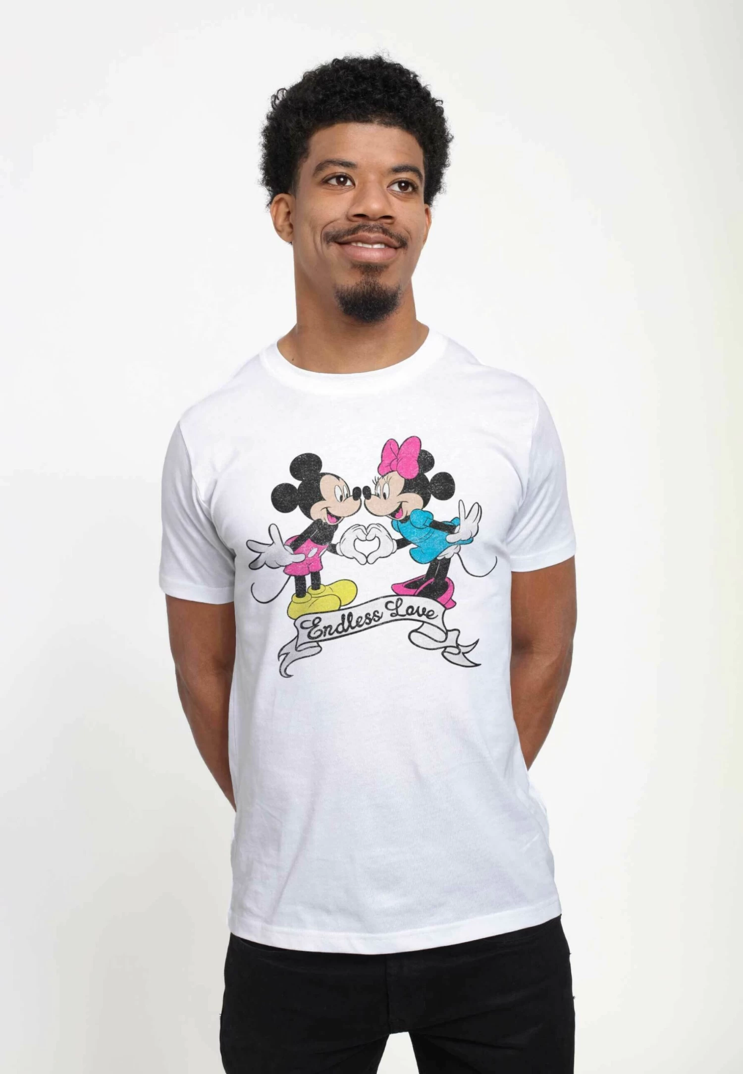 Disney Mickey Classic Endless Love Unisex - T-Shirt Print - White 3 Disney Mickey Classic Endless Love Unisex - T-Shirt Print - White - Afbeelding 3