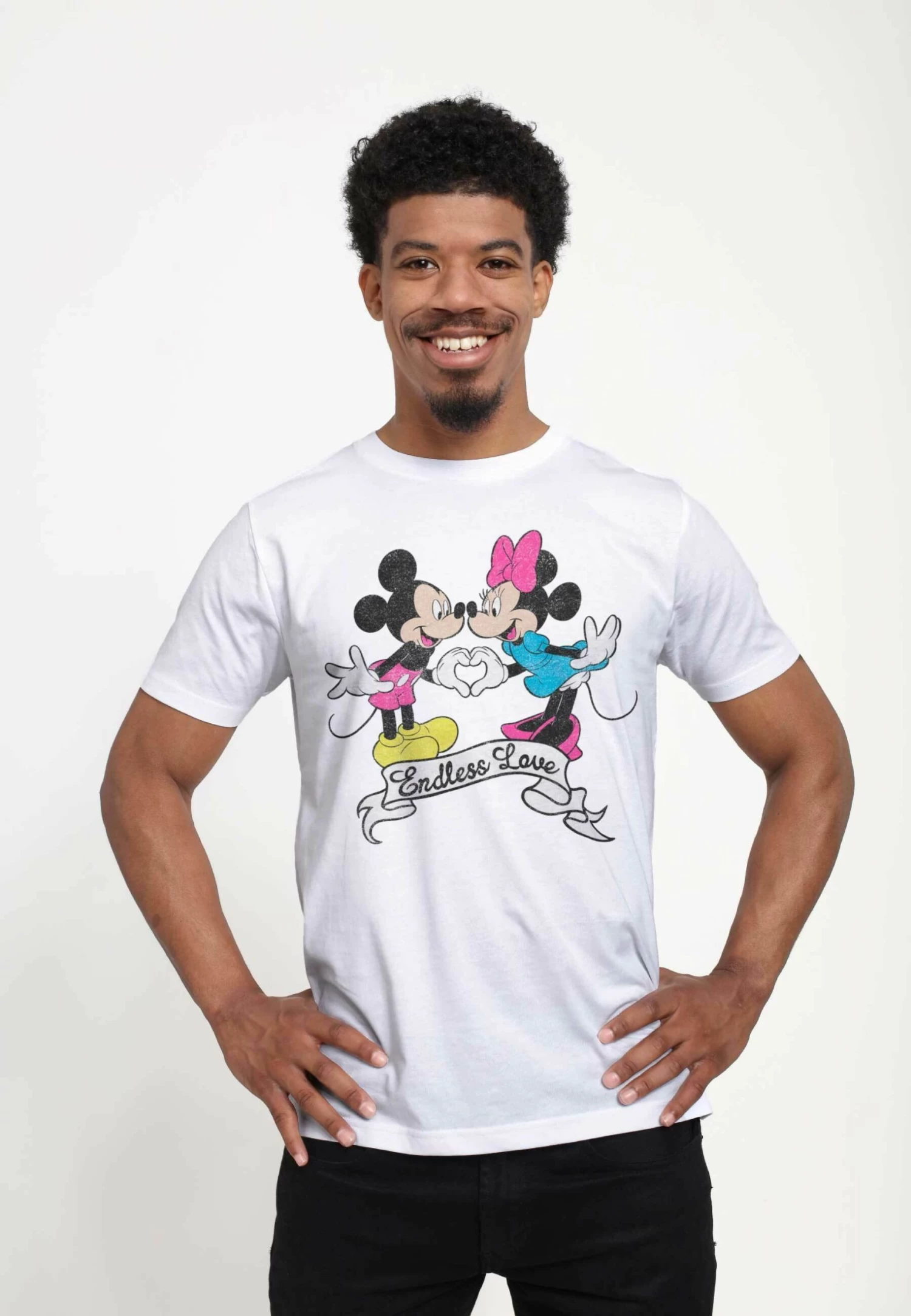 Disney Mickey Classic Endless Love Unisex - T-Shirt Print - White 1 Disney Mickey Classic Endless Love Unisex - T-Shirt Print - White