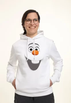 Disney Frozen Olaf Face - Hoodie - White