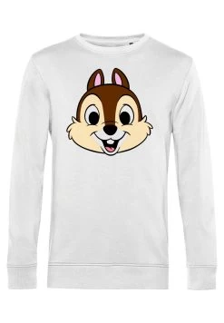 Disney Mickey Friends Chip Big Face - Sweater - White -Disney bde52d027dd74c0cb8e1316d6f2f3c15