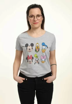 Disney Classic Mickey Always Trending Stack - T-Shirt Print - Heather Grey