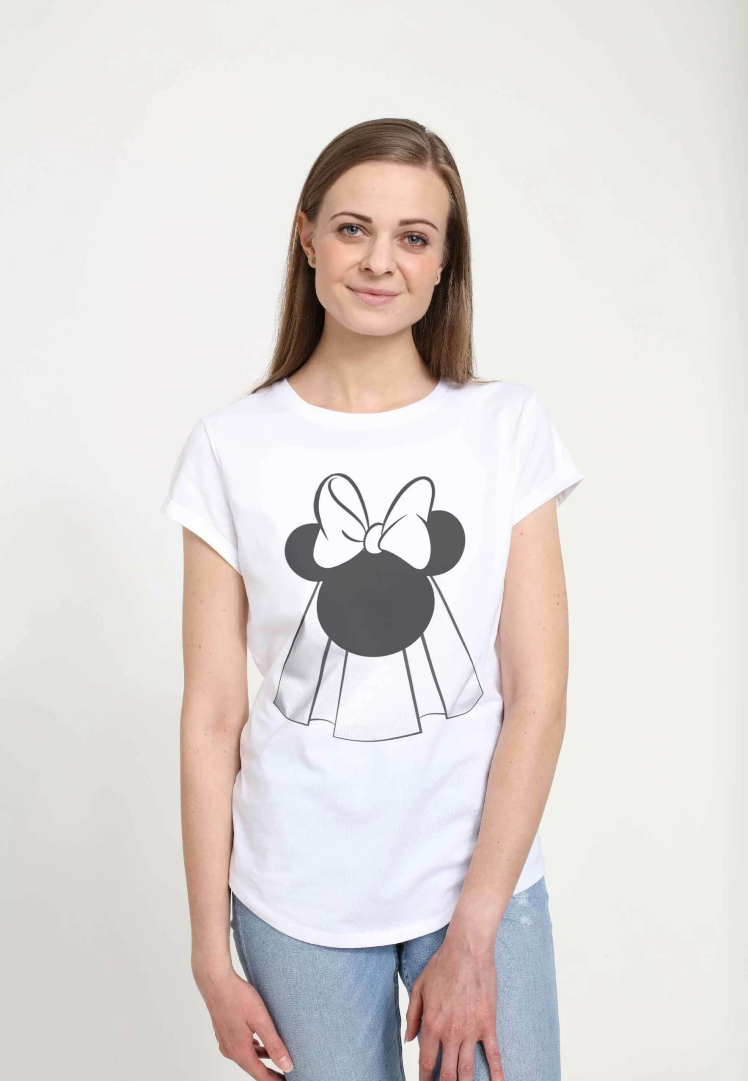 Disney Mickey Classic Mouse Bride - T-Shirt Print - White 1 Disney Mickey Classic Mouse Bride - T-Shirt Print - White