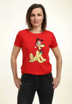 Disney Mickey Classic Pluto Hat - T-Shirt Print - Red