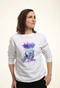 Disney Winnie The Pooh Watercolor Eeyore - Sweater - White