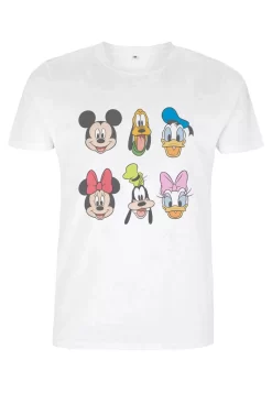 Disney Classic Mickey Always Trending Stack - T-Shirt Print - White
