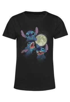 Disney LiloStitch Three Stitch Moon - T-Shirt Print - Black -Disney caeb7a0dd9f74d5cabe810e538cba507