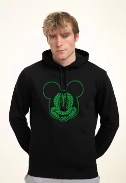Disney Classic Mickey Micky Shamrocks - Hoodie - Black -Disney cbaecc32600b451580d7dde074734447 scaled