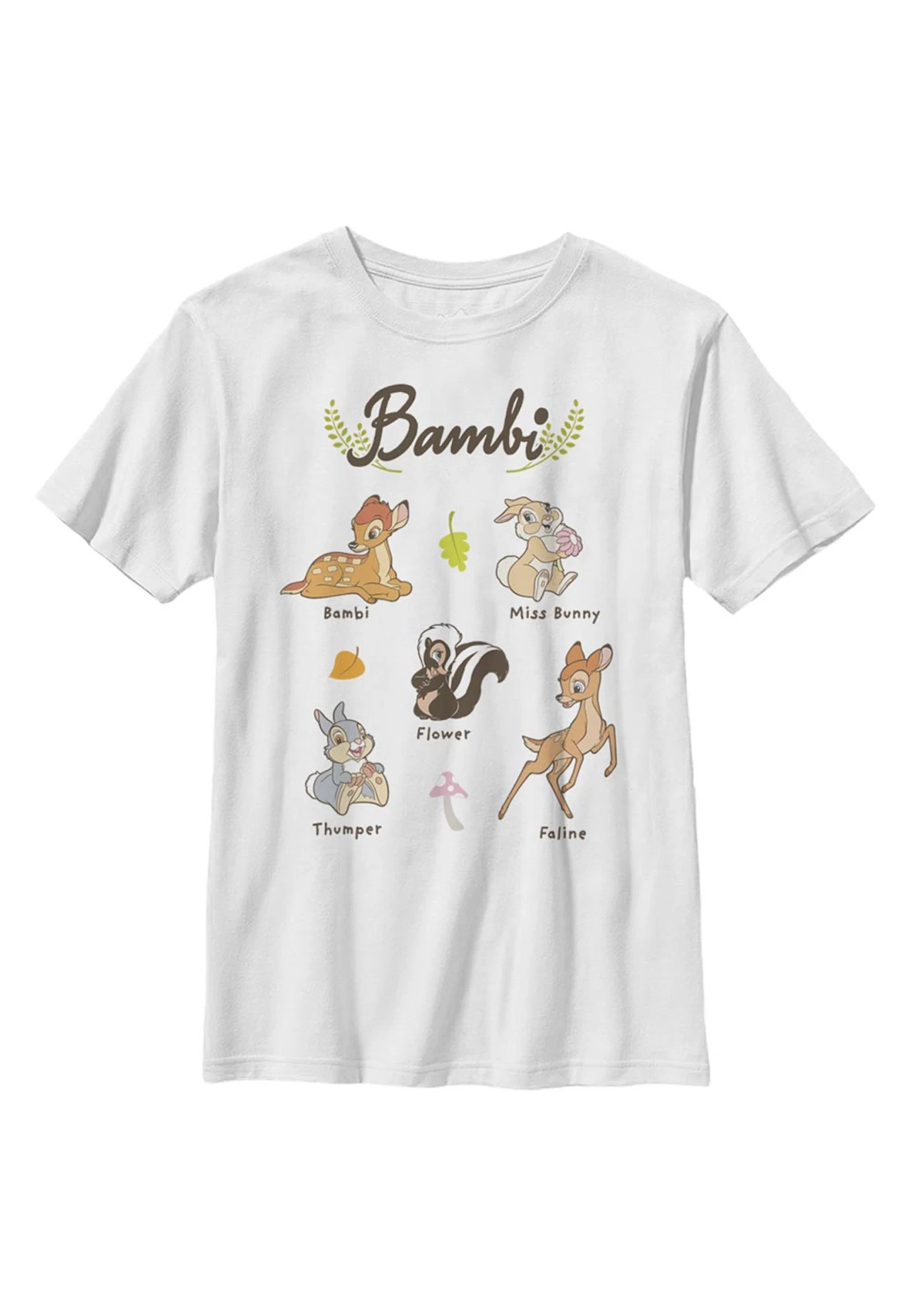 Disney Bambi Textbook - T-Shirt Print - White 1 Disney Bambi Textbook - T-Shirt Print - White