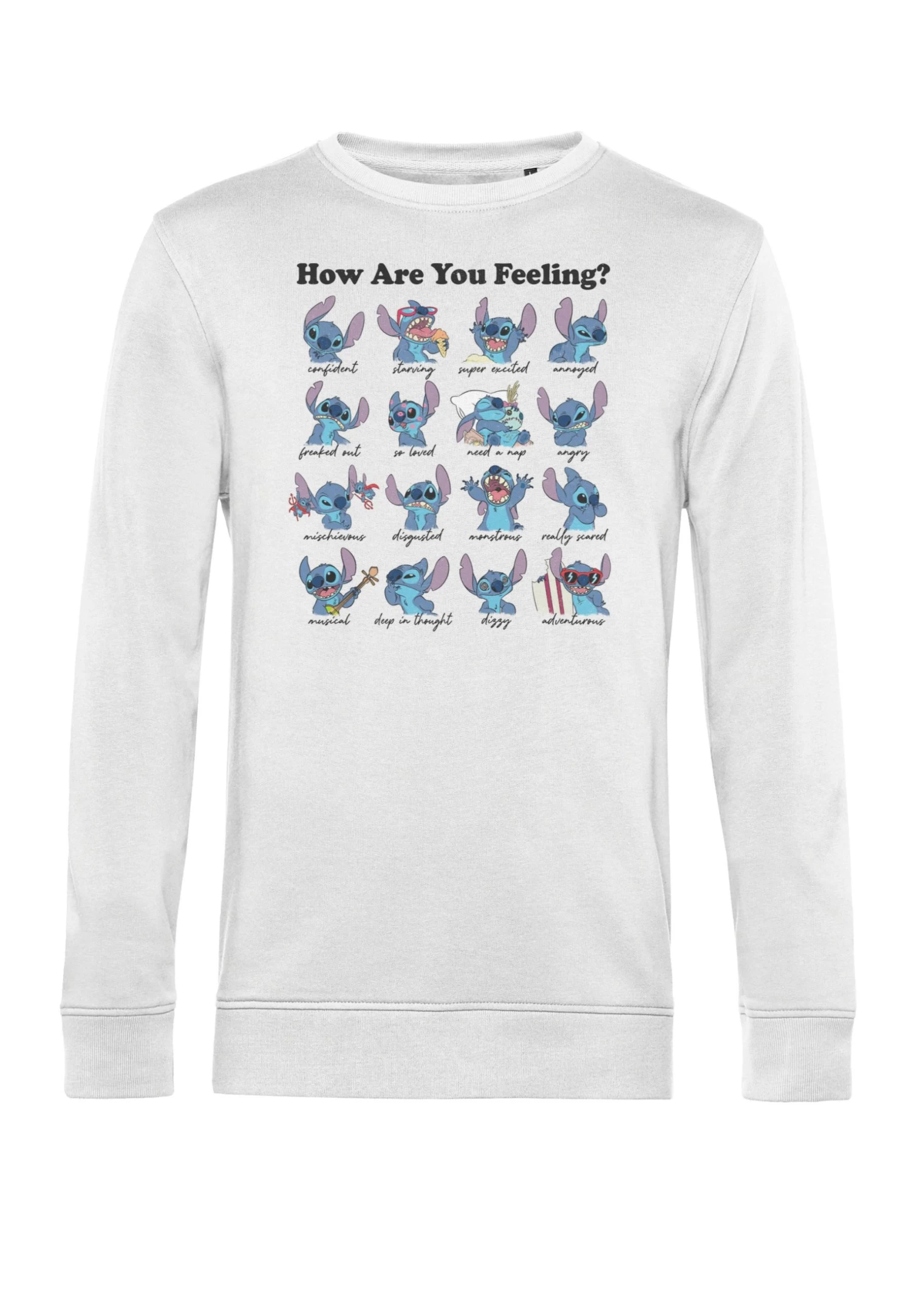 Disney Lilo & Stitch Stitch Moods - Sweater - White 4 Disney Lilo & Stitch Stitch Moods - Sweater - White - Afbeelding 4