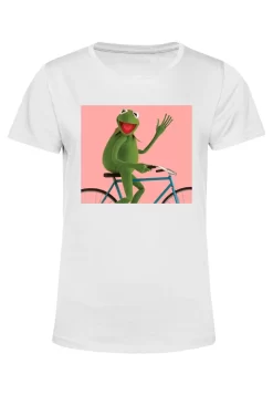 Disney Muppets Biking Kermit - T-Shirt Print - White -Disney cfd0244c33d14147b658496363d48d3d scaled