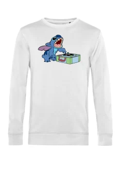 Disney Lilo & Stitch Dj Stitch - Sweater - White -Disney d21a88ddfca942808fcc449512348b09 scaled