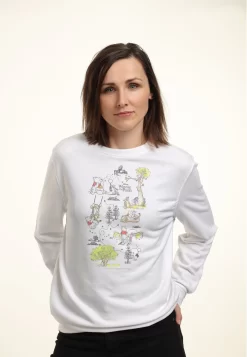 Disney Winnie The Pooh Winnie Map - Sweater - White