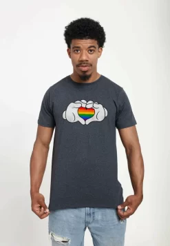 Disney Classic Mickey Rainbow Love Unisex - T-Shirt Print - Melange Black -Disney d80cd8b442604ff19a37652fca305ac3 scaled