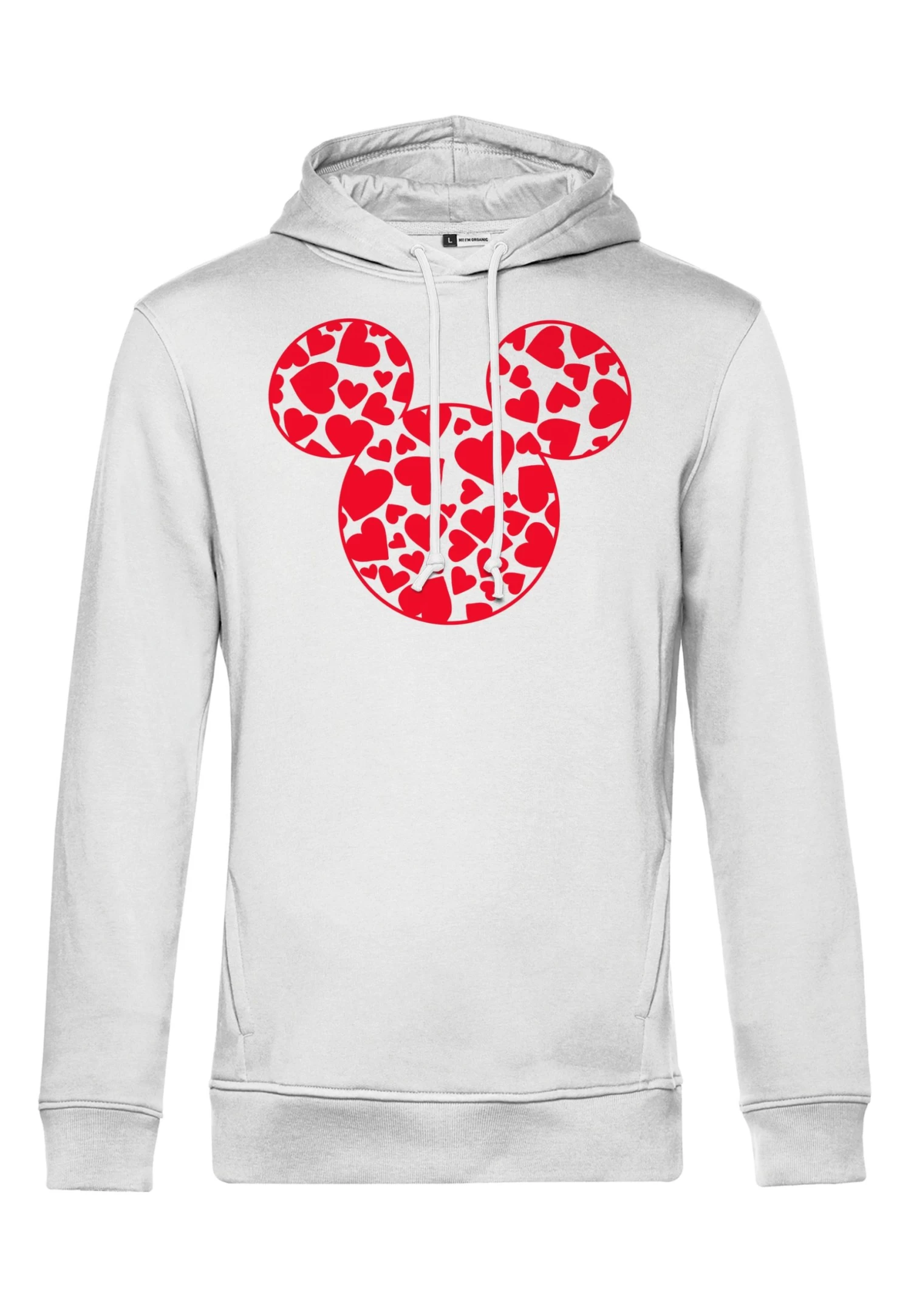 Mickey Mouse And Friends Disney Classic Mickey Hearts Fill - Hoodie - White 4 Mickey Mouse And Friends Disney Classic Mickey Hearts Fill - Hoodie - White - Afbeelding 4