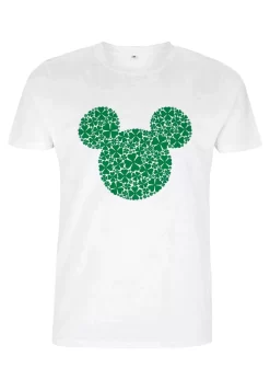Disney Classic Mickey Clover Fill - T-Shirt Print - White