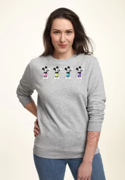 Disney Classic Mickey Neon Pants - Sweater - Heather Grey
