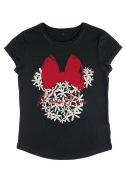 Disney Mickey Classic Floral Minnie - T-Shirt Print - Black -Disney dab127fee5cd4644be764a7c8295315c