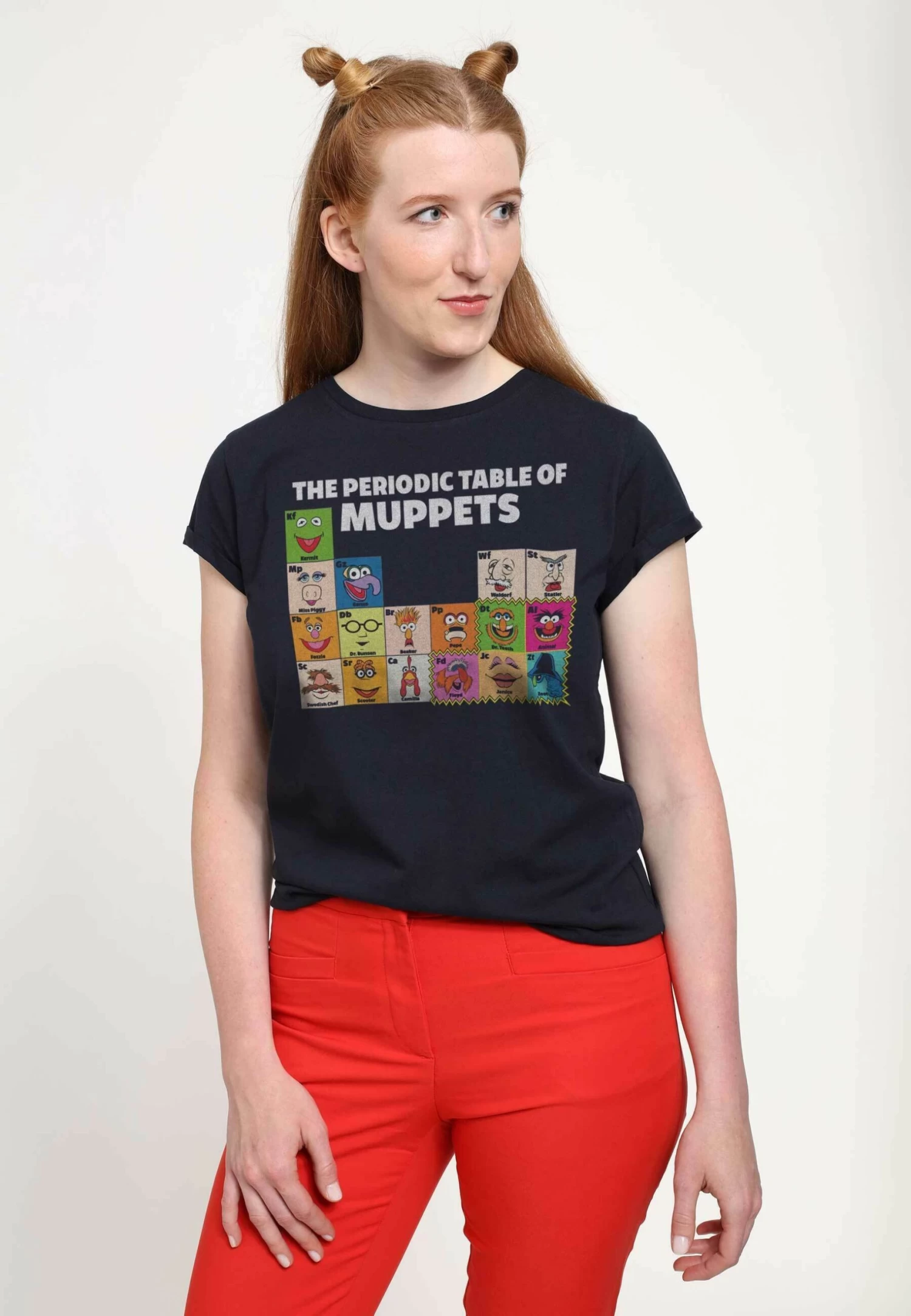 Disney Muppets Periodic Table Of Muppets - T-Shirt Print - Navy Blue 1 Disney Muppets Periodic Table Of Muppets - T-Shirt Print - Navy Blue