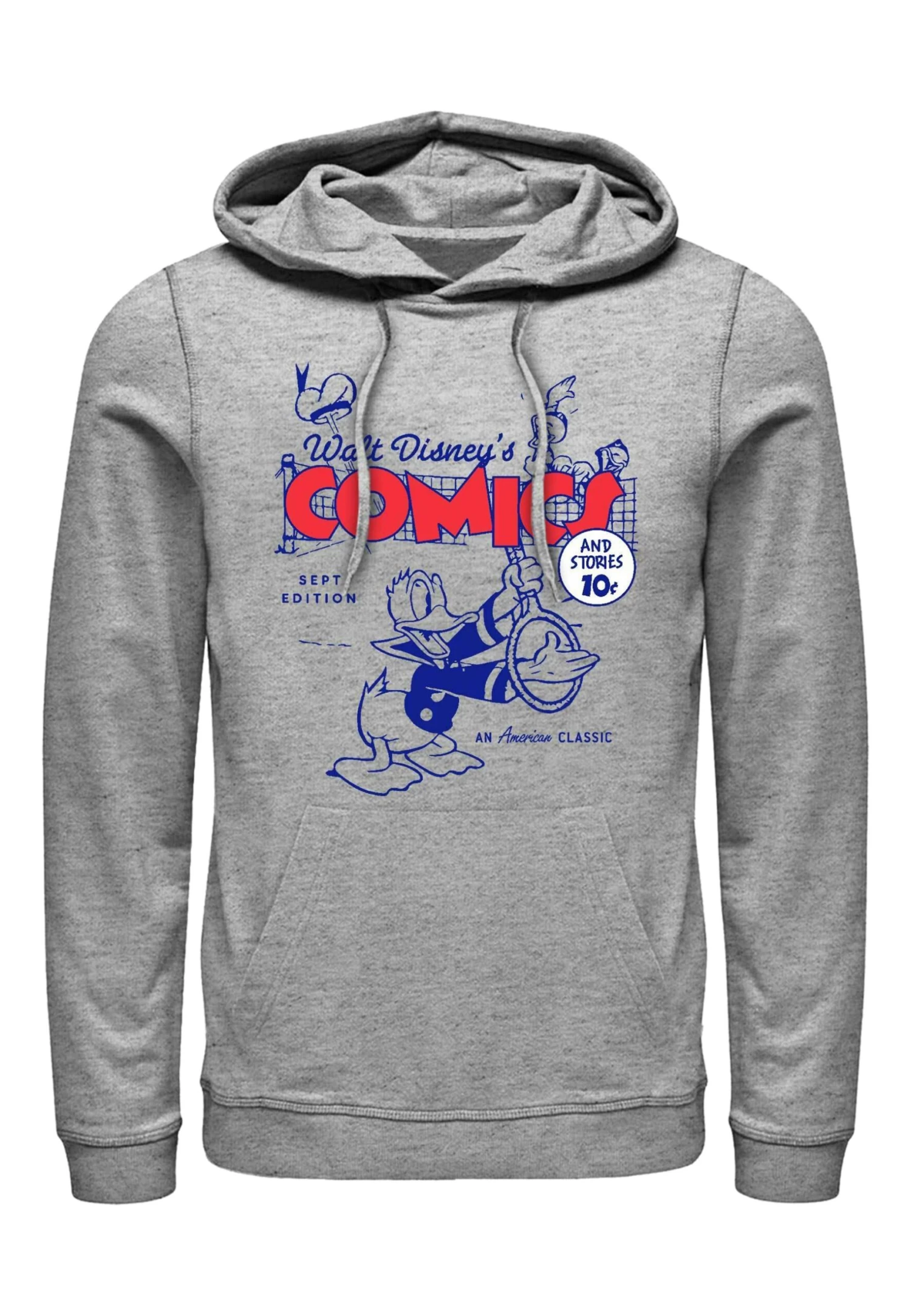 Disney Classic Mickey Donalds Comic Cover Unisex - Hoodie - Melange Grey 1 Disney Classic Mickey Donalds Comic Cover Unisex - Hoodie - Melange Grey