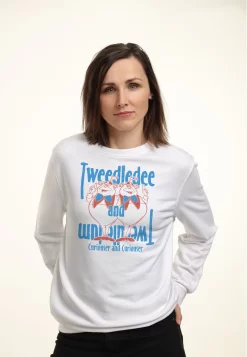 Disney Alice In Wonderland Tweedles - Sweater - White