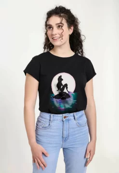 Disney The Little Mermaid Sunset Ariel - T-Shirt Print - Black