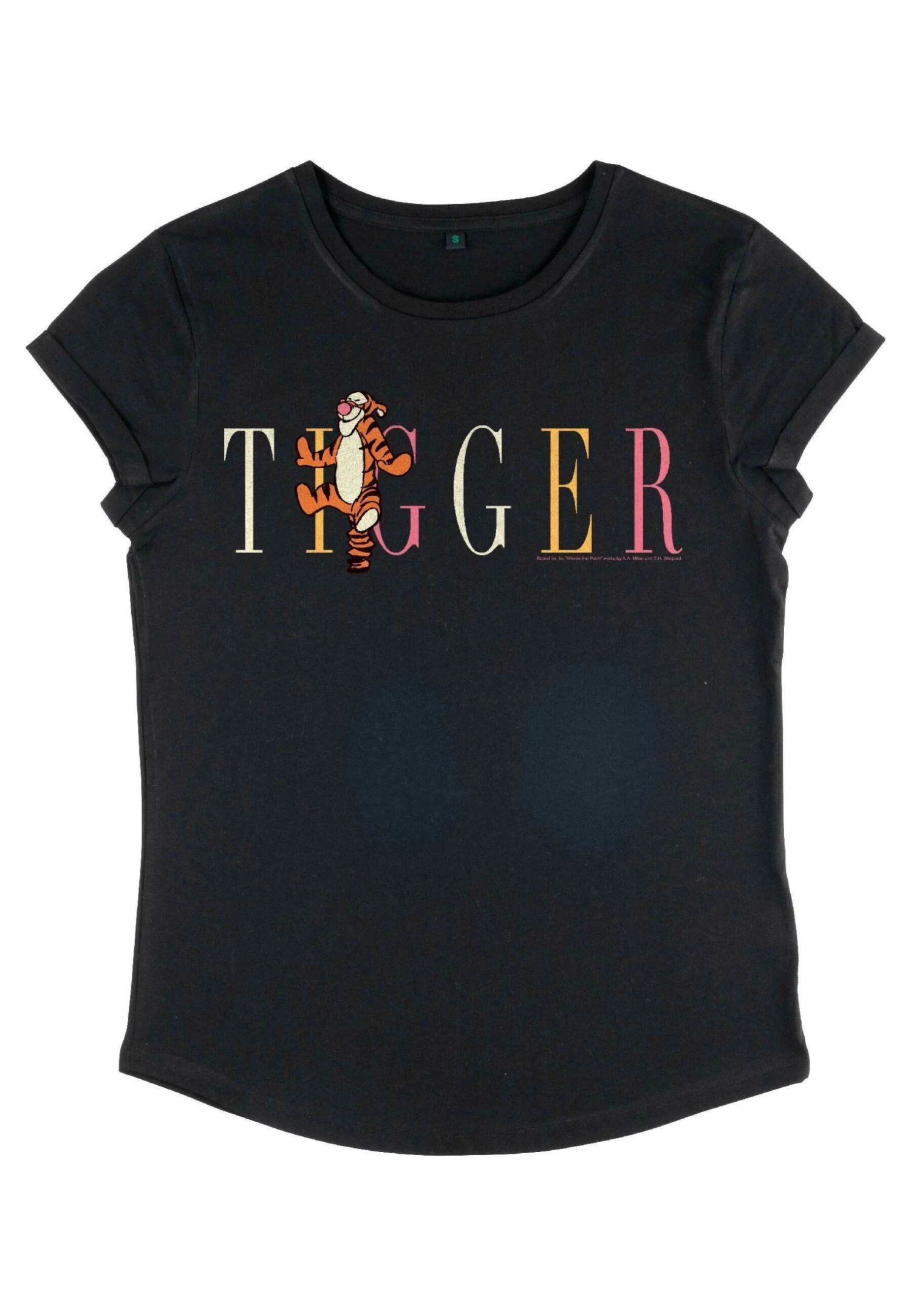 Disney Winnie The Pooh Tigger Fashion - T-Shirt Print - Black 4 Disney Winnie The Pooh Tigger Fashion - T-Shirt Print - Black - Afbeelding 4