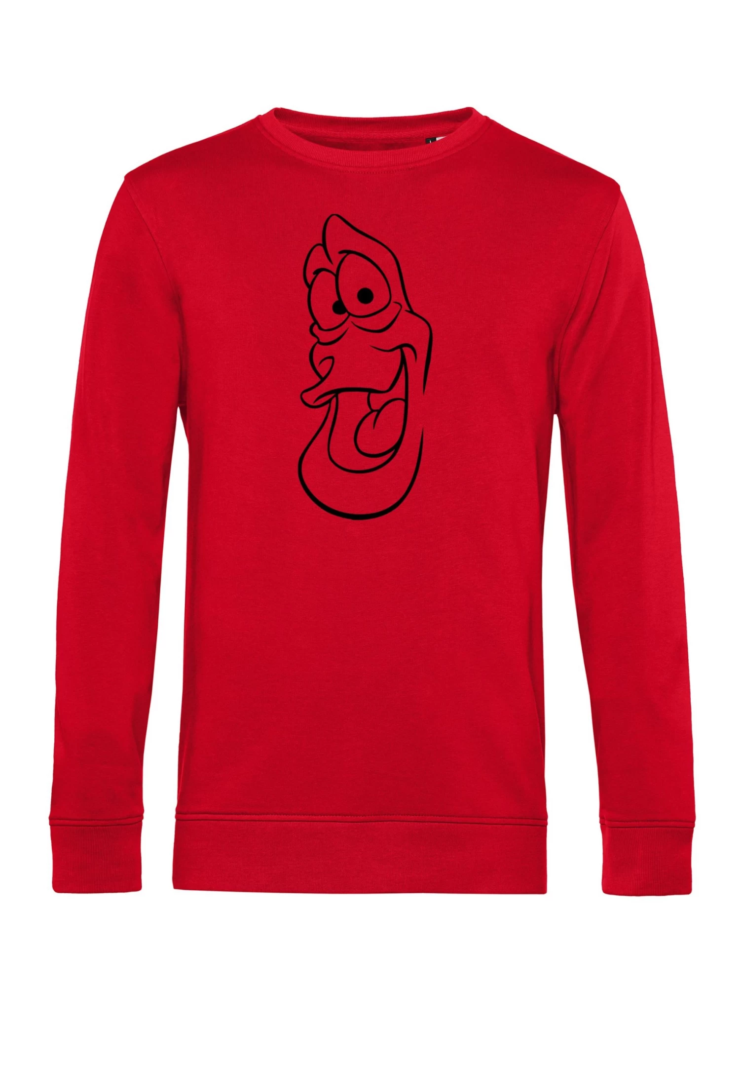 Disney The Little Mermaid Sebastian Big Face - Sweater - Red 4 Disney The Little Mermaid Sebastian Big Face - Sweater - Red - Afbeelding 4