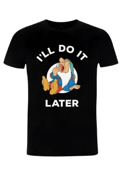 Disney Snow White Do It Later Unisex - T-Shirt Print - Black -Disney e2bbe9474250404abb35f95fb8ad0862 scaled
