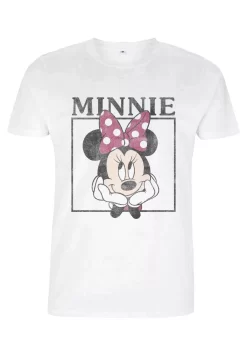 Disney Classic Mickey Boxed Minnie - T-Shirt Print - White