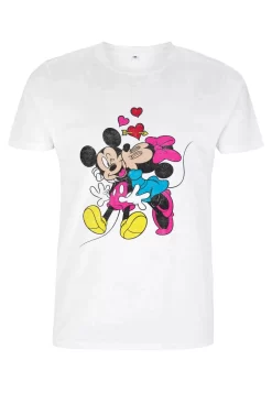 Disney Mickey Mouse Mickey Minnie Love Unisex - T-Shirt Print - White -Disney e5dee0e0ce33453b8981c3b5d51ea7d2 scaled