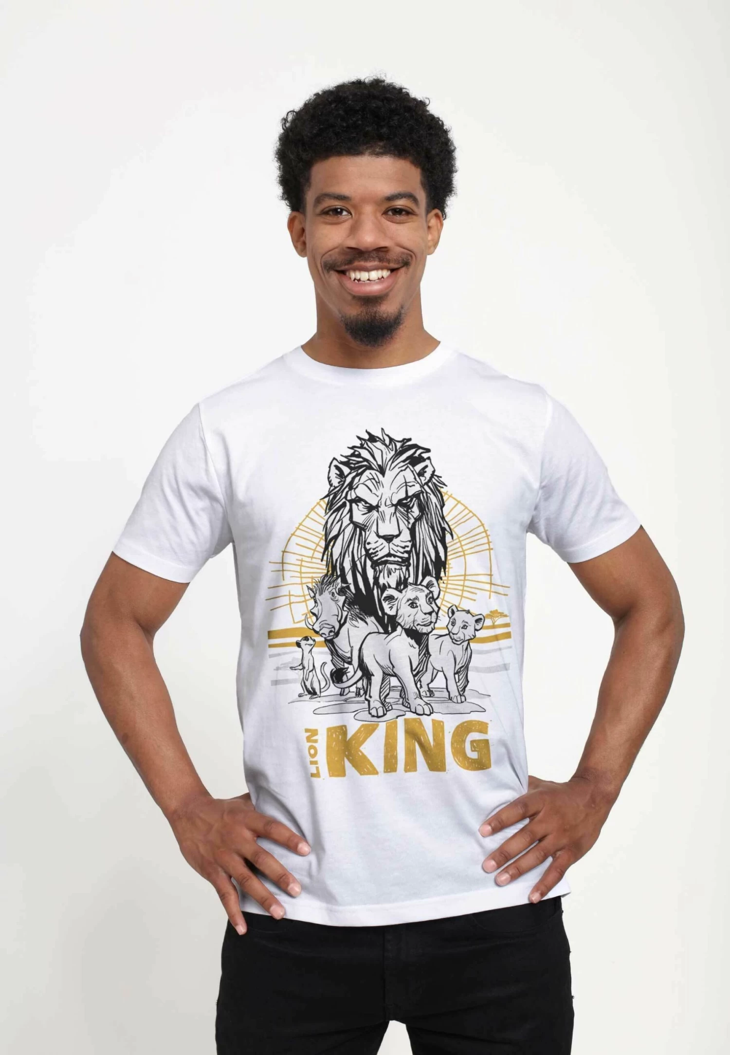 Disney Lion King Lion King Group Unisex - T-Shirt Print - White 1 Disney Lion King Lion King Group Unisex - T-Shirt Print - White