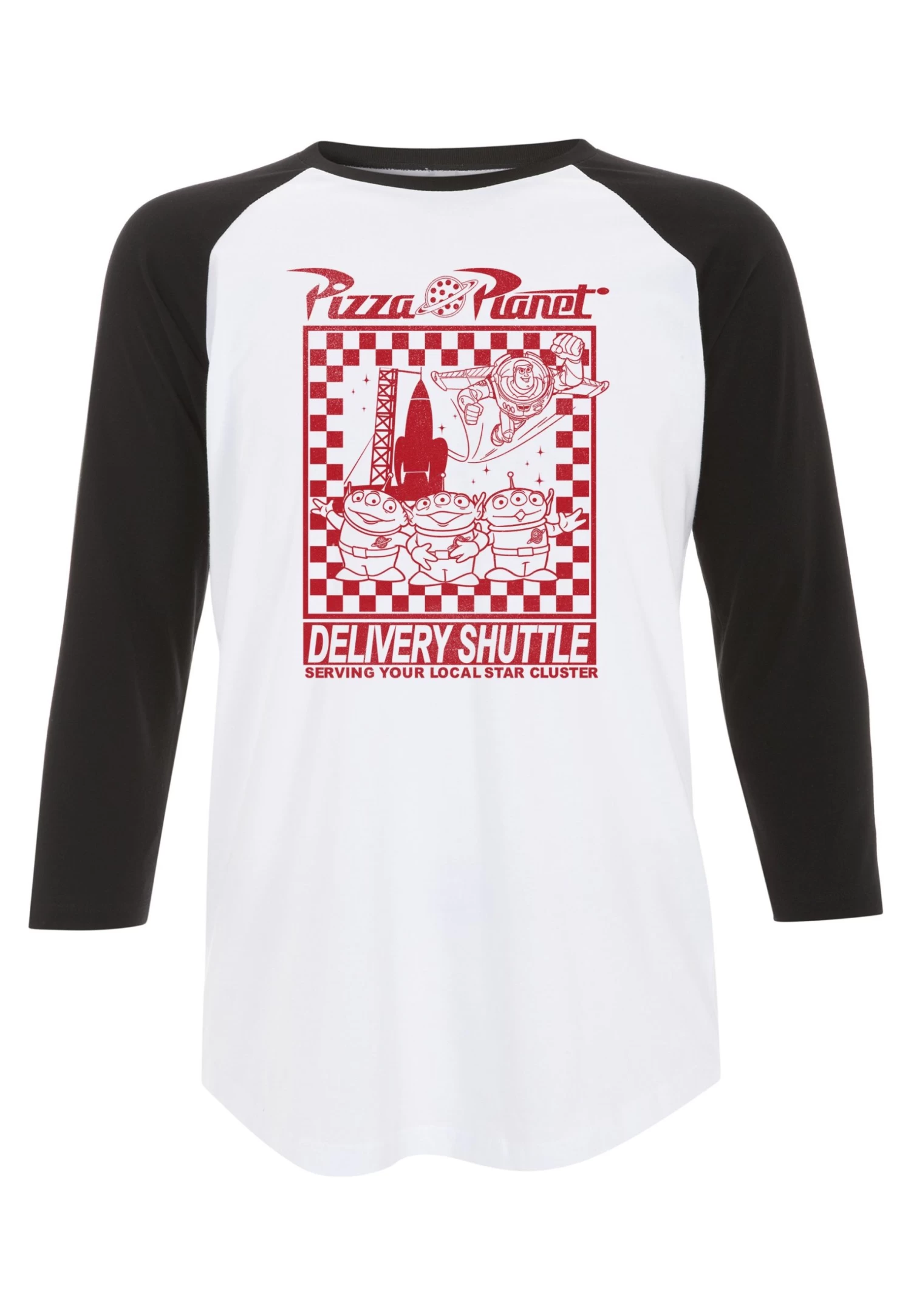 Disney Toy Story 1-3 Pizza Planet Delivery - Longsleeve - White Black 5 Disney Toy Story 1-3 Pizza Planet Delivery - Longsleeve - White Black - Afbeelding 5