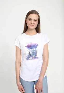 Disney Winnie The Pooh Watercolor Eeyore - T-Shirt Print - White