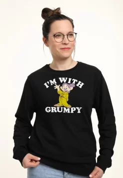 Disney Snow White And The Seven Dwarfs With Grumpy - Sweater - Black -Disney e9431dad42774af1aff8385ca0444d0b