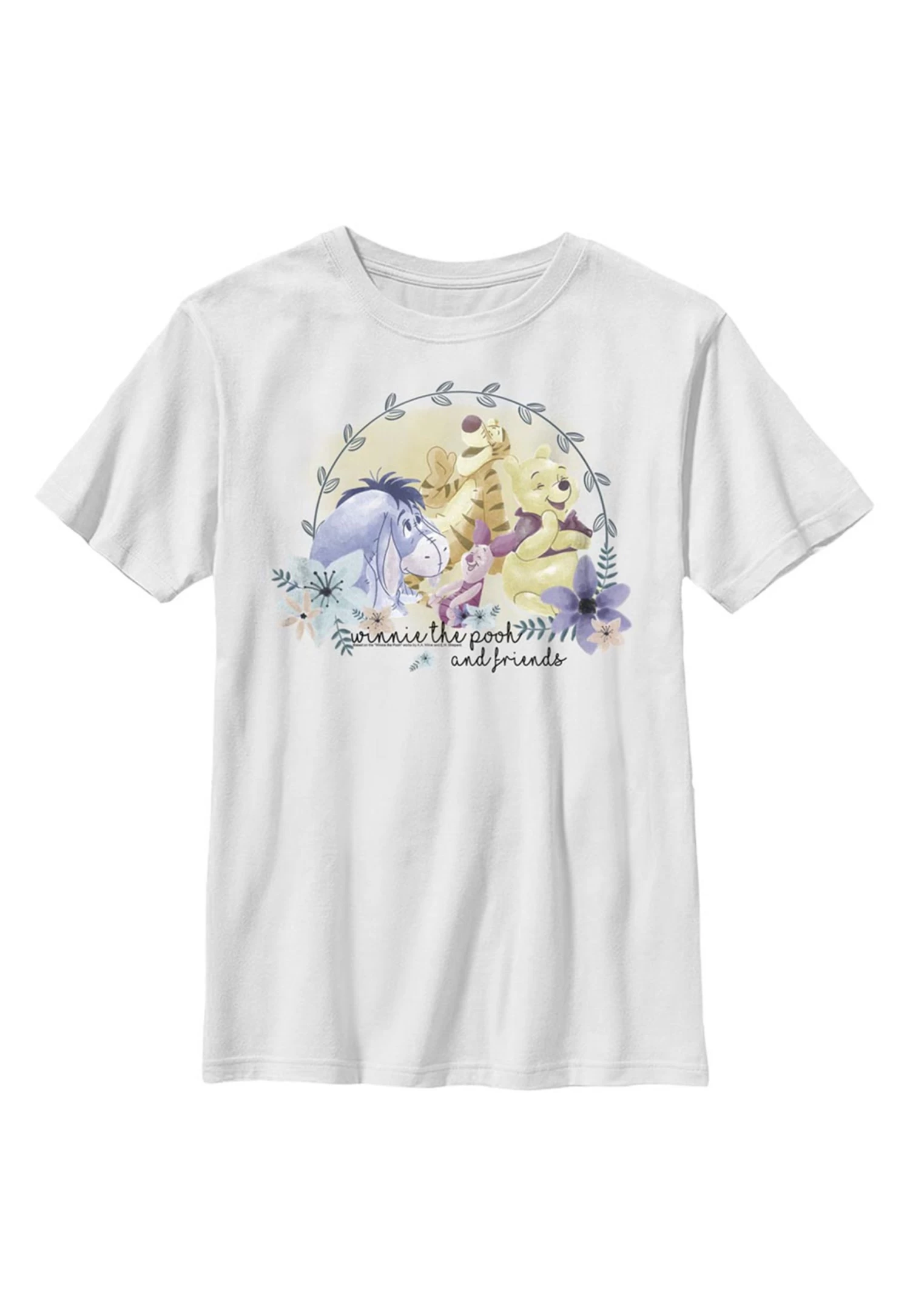 Disney Winnie The Pooh Winnie And Friends - T-Shirt Print - White 1 Disney Winnie The Pooh Winnie And Friends - T-Shirt Print - White